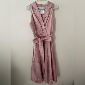 Alfred Angelo Dress Shaely Bugs Petal Pink Faux Wrap Dress Taffeta